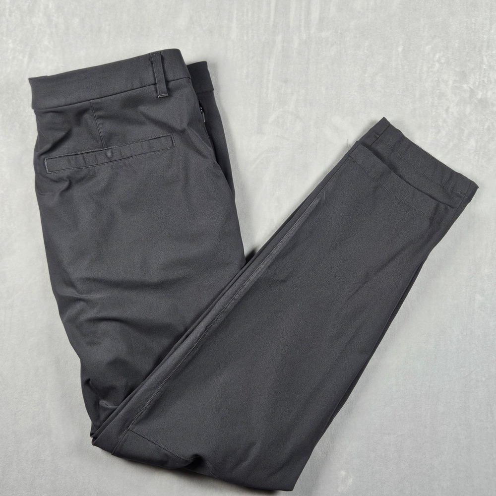 Lululemon Commission Pants Mens 34x30 Gray Slim Fit Performance Chino Trousers
